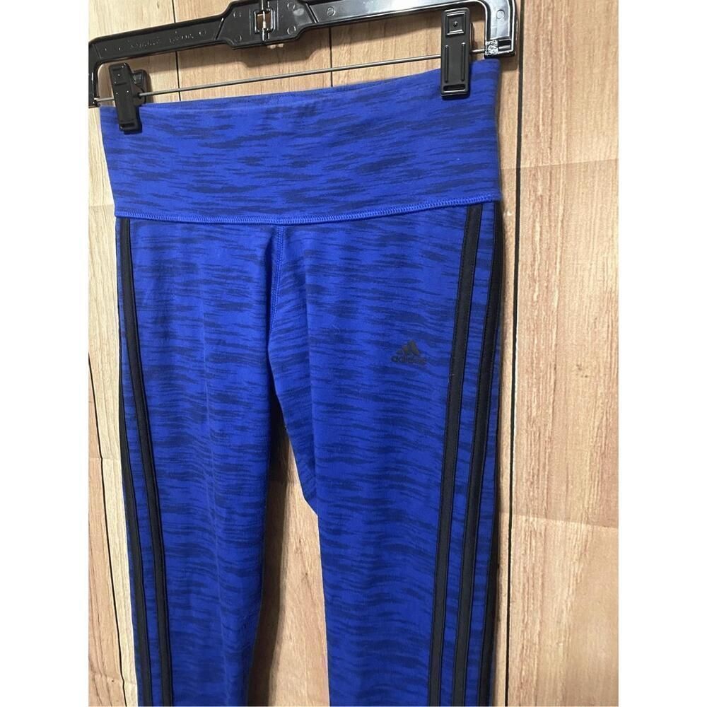 Adidas Small blue sport essentials active wear leggings athletic climalite - Picture 2 of 5